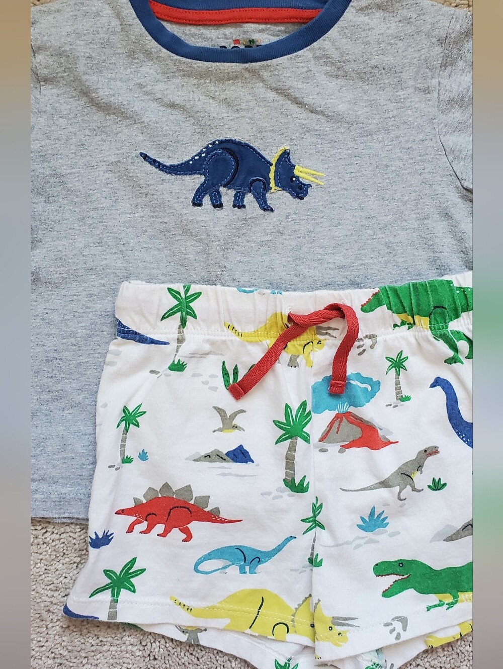 In Excellent Condition Mini Boden Dinosaur Set 18-24m